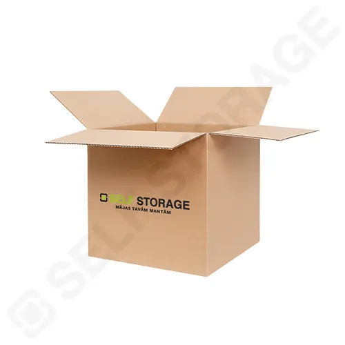 L-sized Self Storage cardboard box.